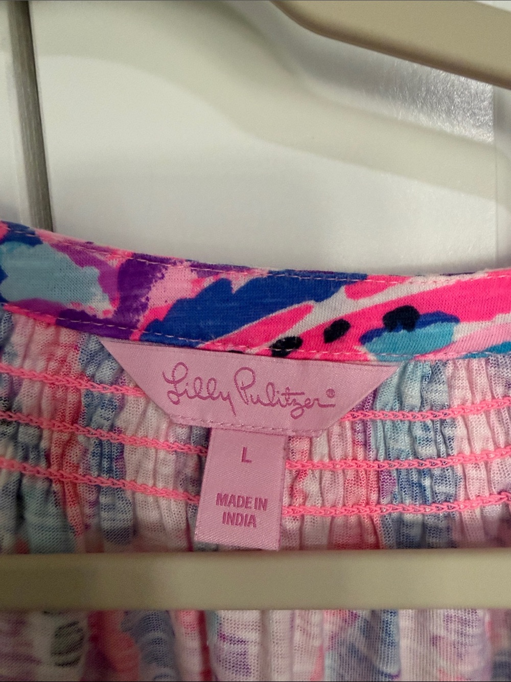 Lilly Pulitzer Strapless Floral Dress in Pink, Blue & Purple